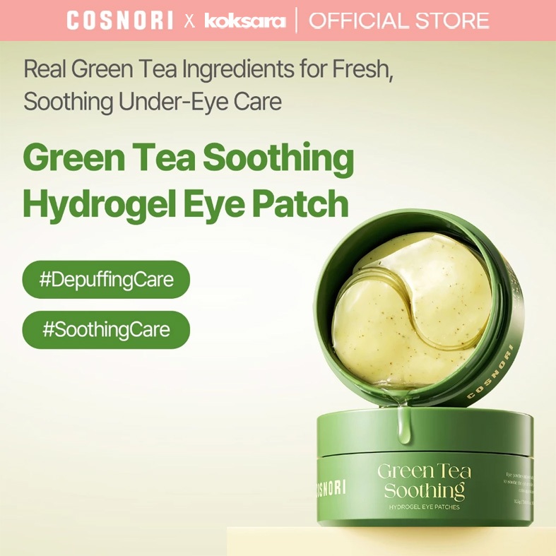 [OFFICIAL] COSNORI Green Tea Soothing Hydrogel Eye Patch 103g / 60 Pads