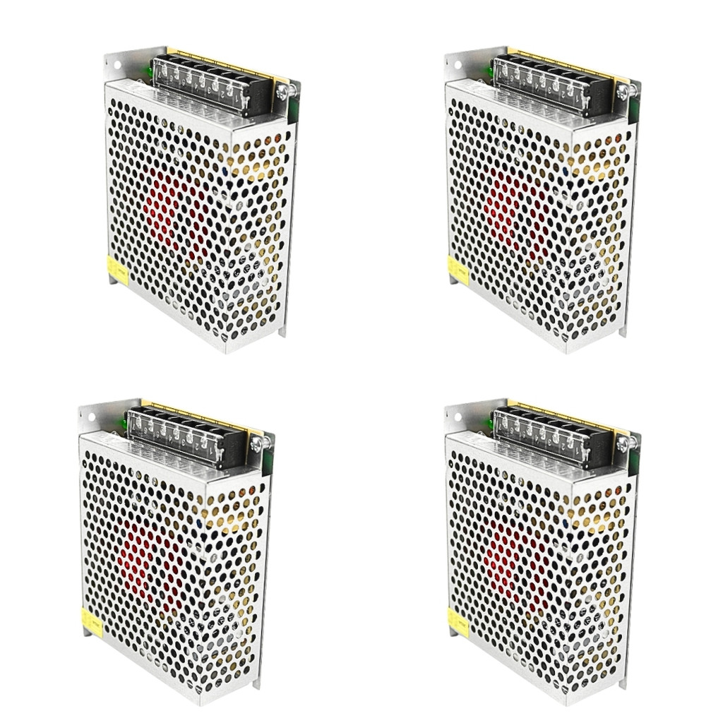 Kit 4 Fonte Chaveada Estabilizada 24v 5a 120w Bivolt Automatica