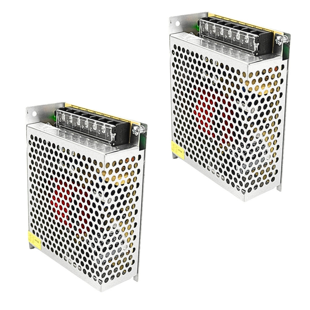 Kit 2 Fonte Chaveada Estabilizada 24v 5a 120w Bivolt Automatica