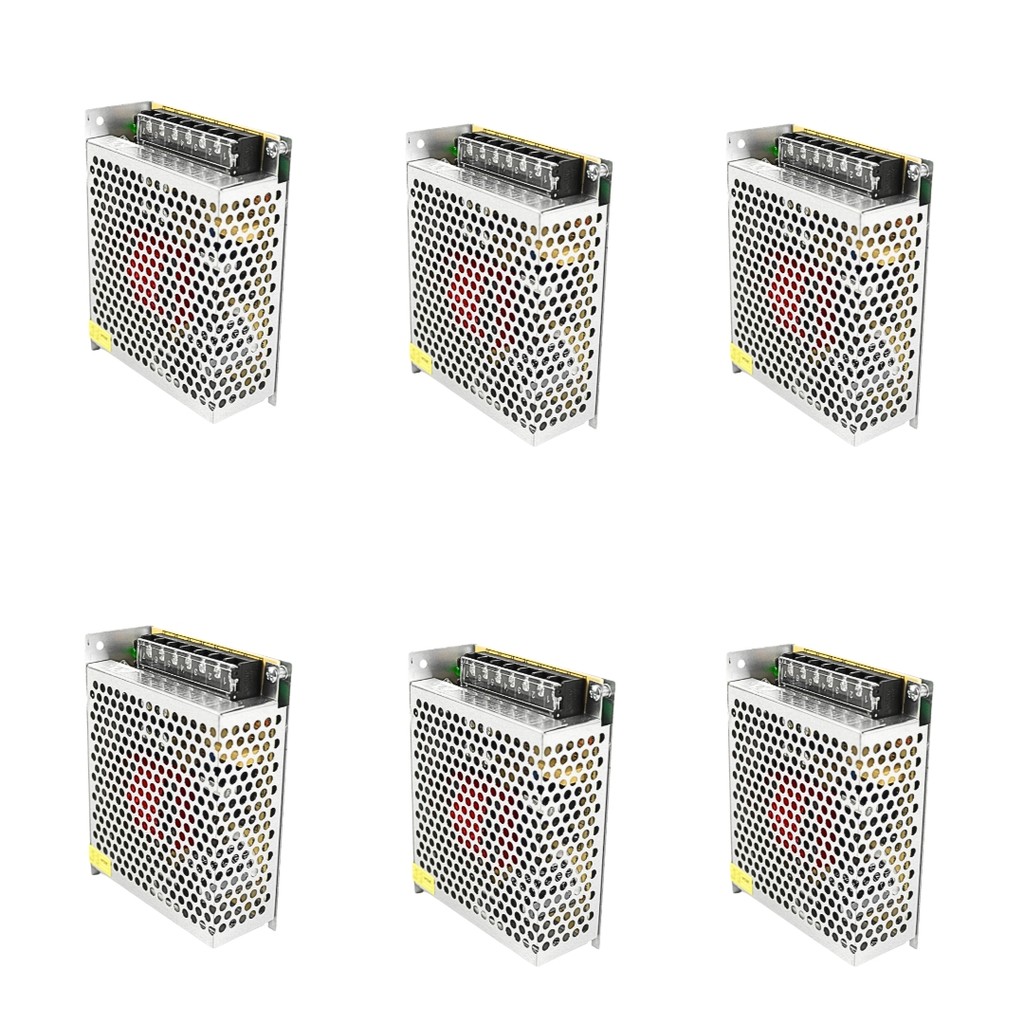 Kit 6 Fonte Chaveada Estabilizada 24v 5a 120w Bivolt Automatica
