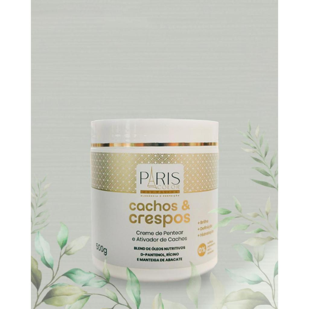 Creme de Pentear Cachos e Crespos Paris Color 500g