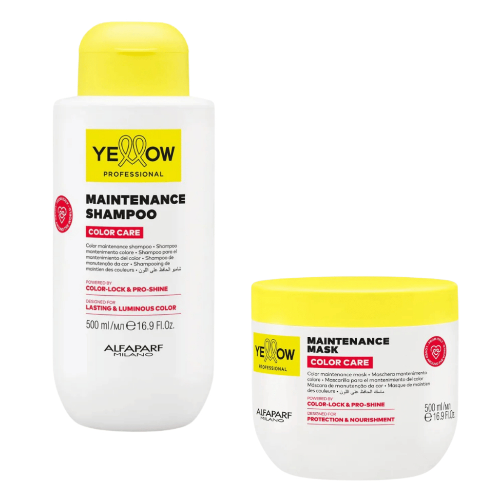 Kit Shampoo E Máscara Yellow Color Care 500ml - Anti Desbotamento da Cor
