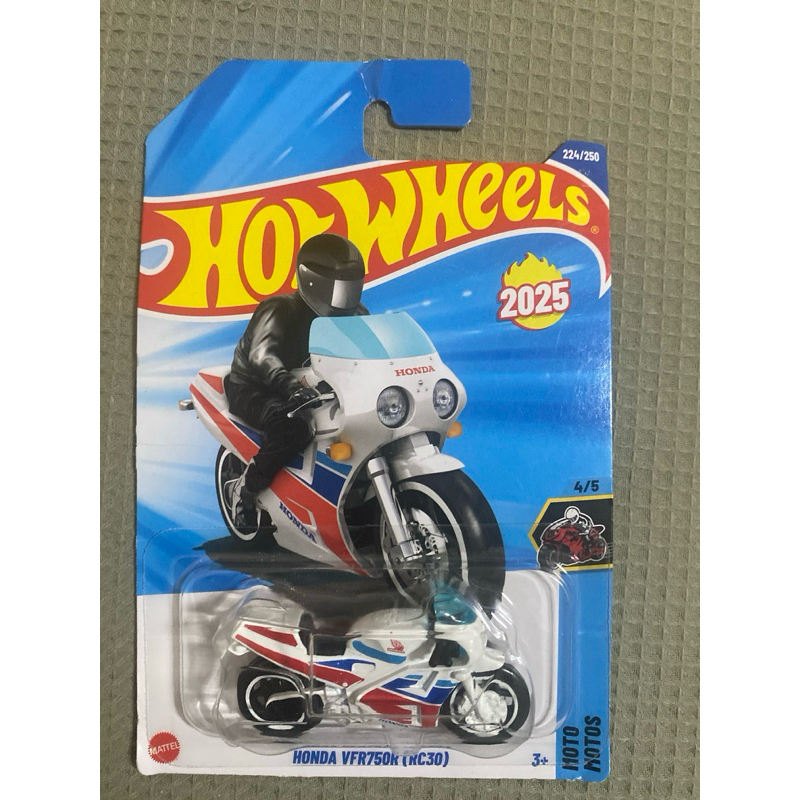 Hot Wheels Honda VFR750R (RC30) — Edição 2025 (224/250) — Miniatura Moto Esportiva