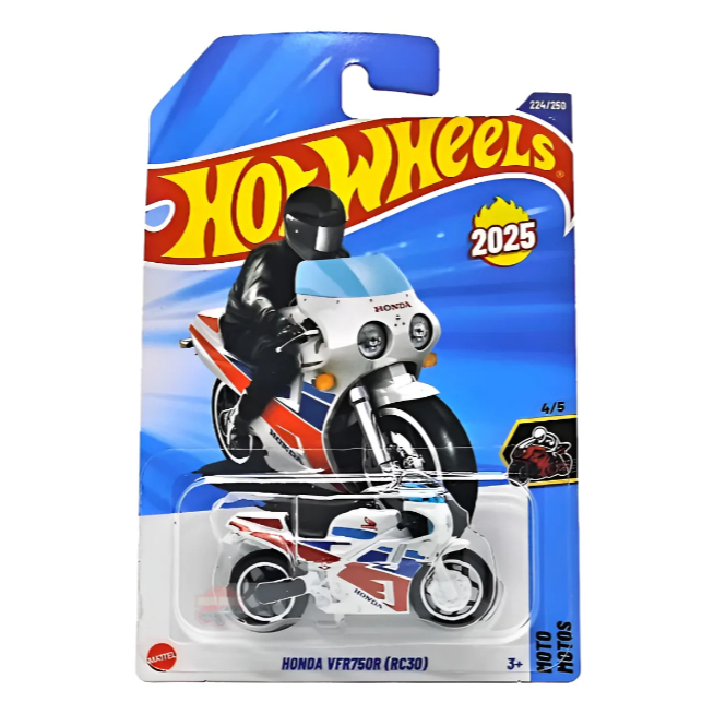 Hot Wheels Moto Honda Vfr750r Rc30 - 2025 Mattel Branco