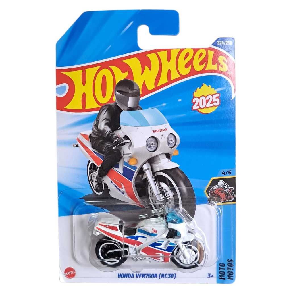 Miniatura MOTO HONDA VFR 750R (RC30) - Escala 1:64 - Hot Wheels - MATTEL
