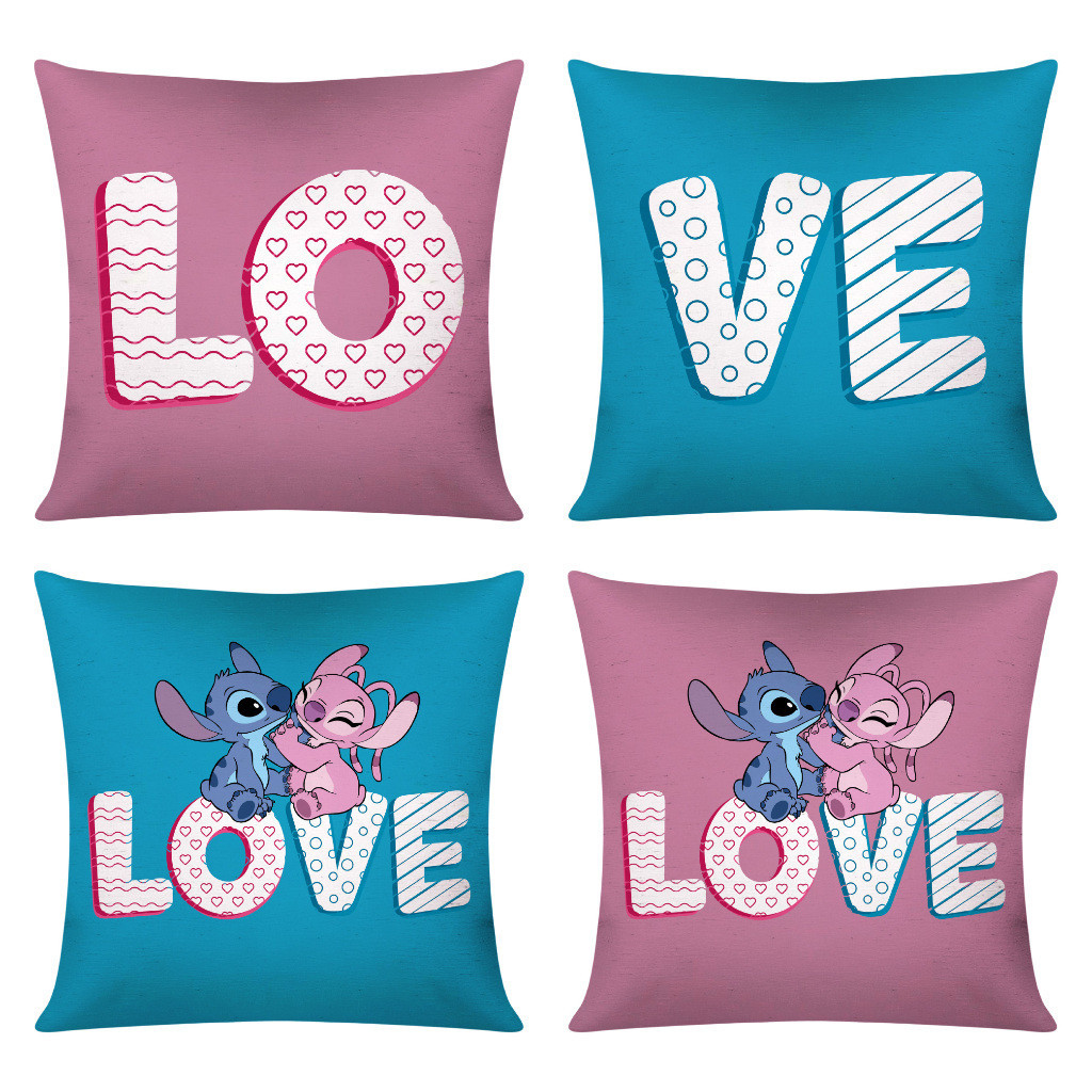 Kit c/ 4 Capas de Almofada Decorativas Modern Print 45x45 - Stitch