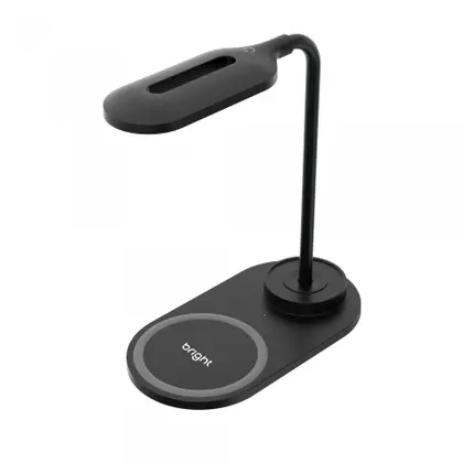 Carregador Sem Fio com Luminária LED Bright CG005 Base Wireless Qi para Smartphone Mesa Escritório