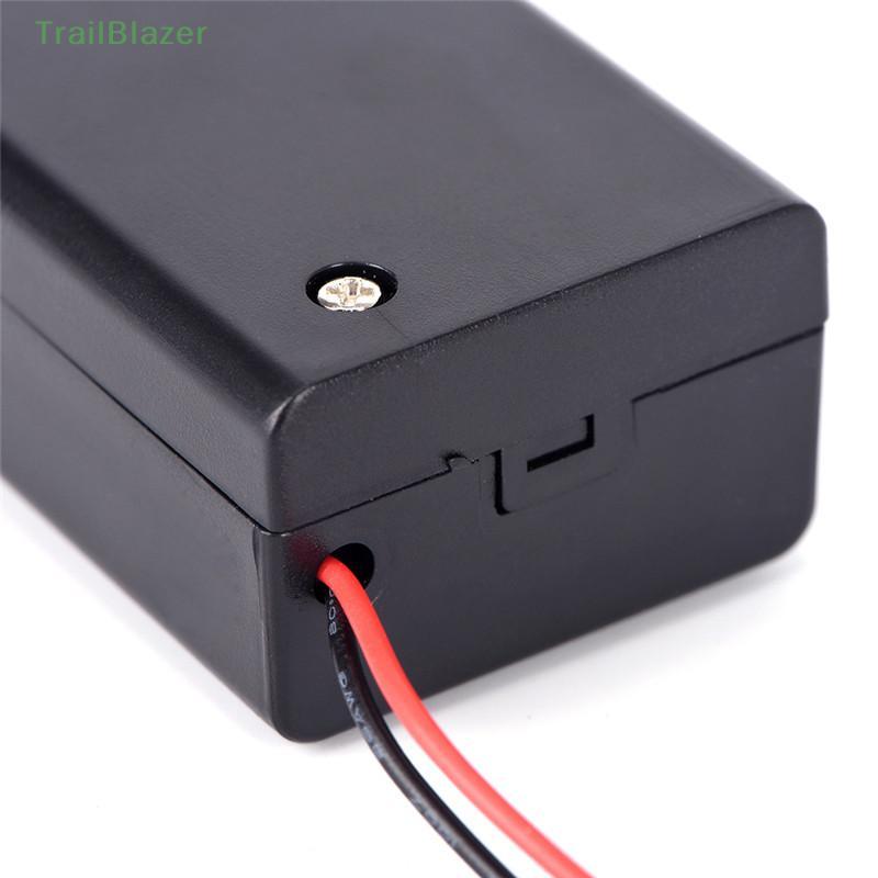 TR 9V Volt PP3 Bateria Suporte Caixa DC Caso Com Fio Chumbo ON/OFF Switch Cover