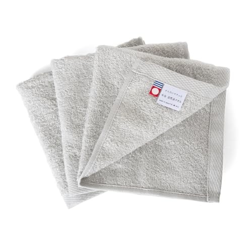 Oruta Imabari Hand Towels Set of 3 Natural Fiber Towels for Face Washing Made in Japan Thin, Absorbent, Quick-Drying, Su