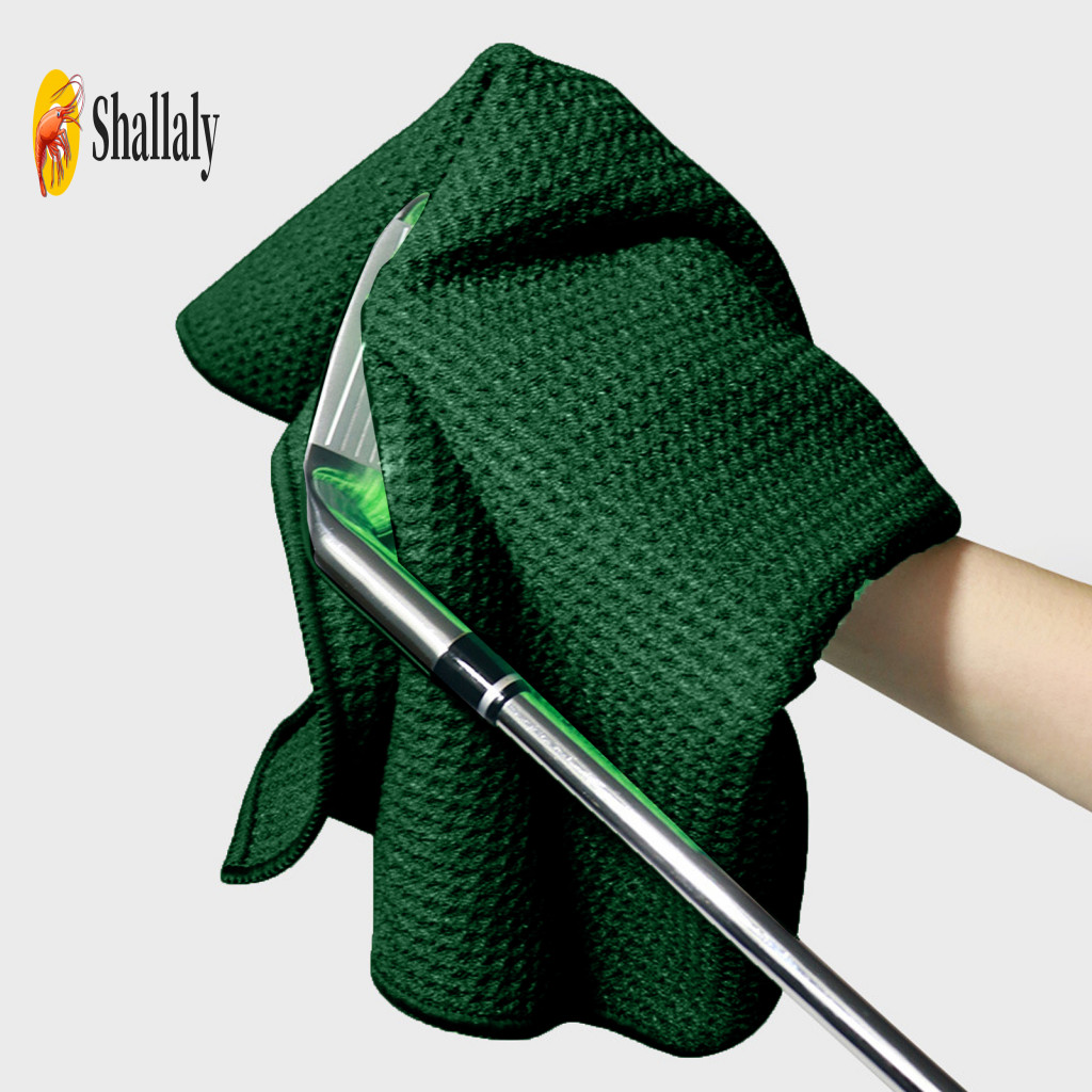 Golfers Golf Towel Absorbent Magnetic Microfiber with Carabiner – Quick Drying Sports for Club Ball Waffle Pattern Dur