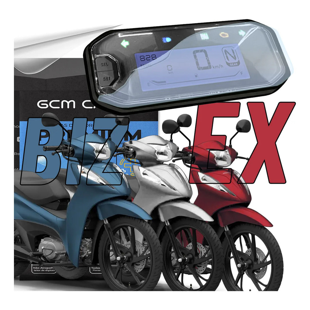 Pelicula Antirisco Para Painel Moto Biz 2025/ex Proteção Tpu Proteção Premium Hidrogel Nano