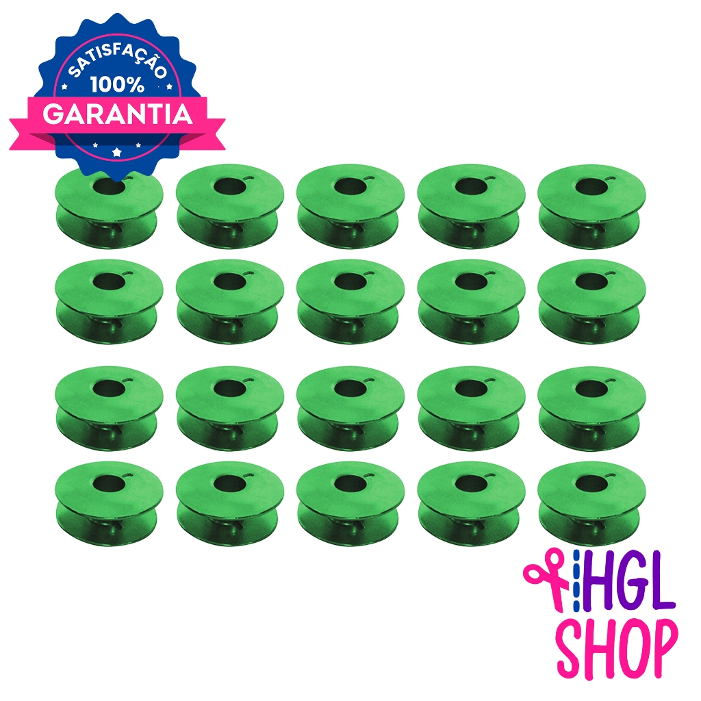 Kit Bobina de Alumínio Carretilha Baixa com Cava para Máquina Reta Industrial Juki Jack Sun Special