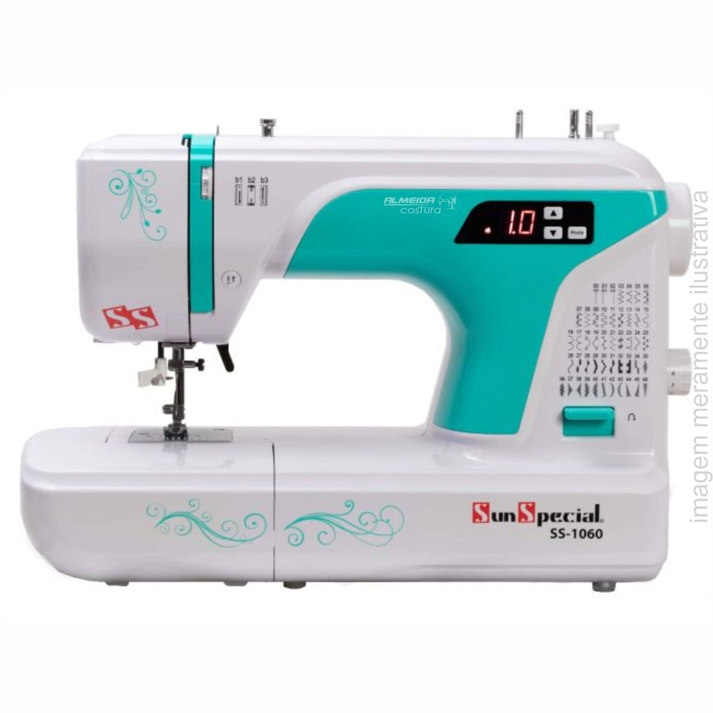 MÁQUINA COSTURA DOMÉSTICA SS-1060 ELETRÔNICA SUN SPECIAL
