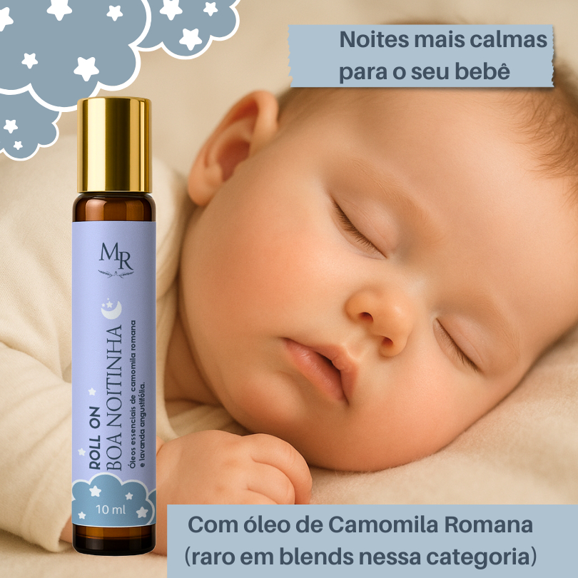 Roll-on Boa Noitinha Aromaterapia Infantil para dormir bem | Lavanda e Camomila