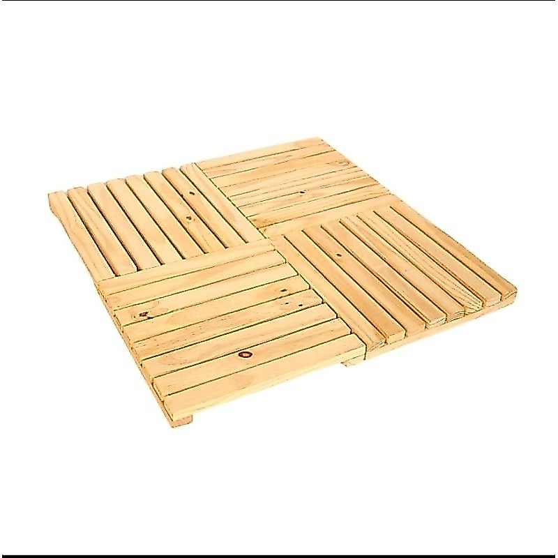 4 Deck de madeira modular 40x40 Pallet Palete.