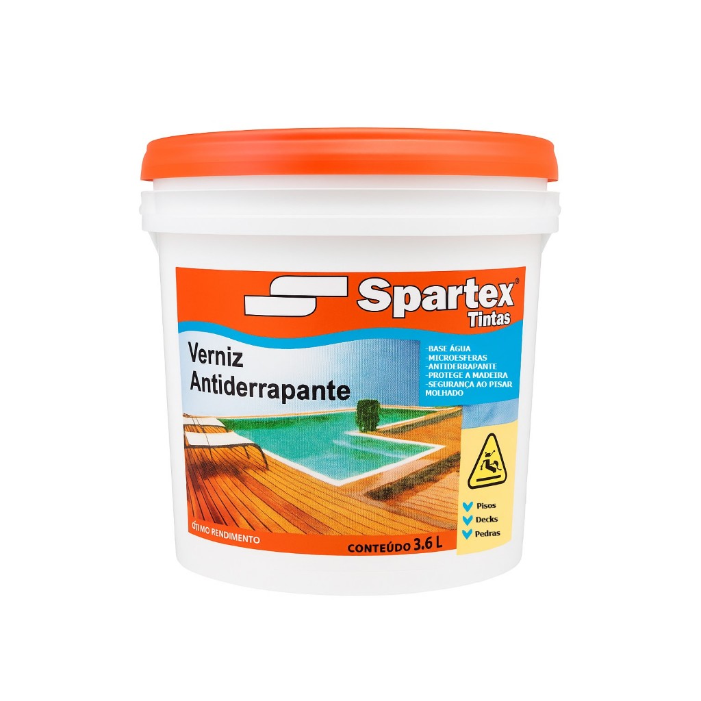 Verniz Antiderrapante Para Deck de Madeira Incolor 3,6L