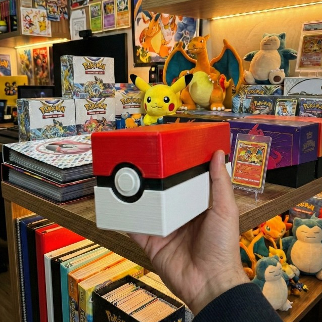 Deck Box - Pokémon TCG para mais de 600 Cartas (Com ou Sem Sleeves) – Cores por Elemento