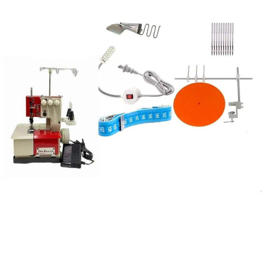 Galoneira,Vermelha 3 Agulhas Semi Sun Special+kit acessorios+motor acoplado 250w