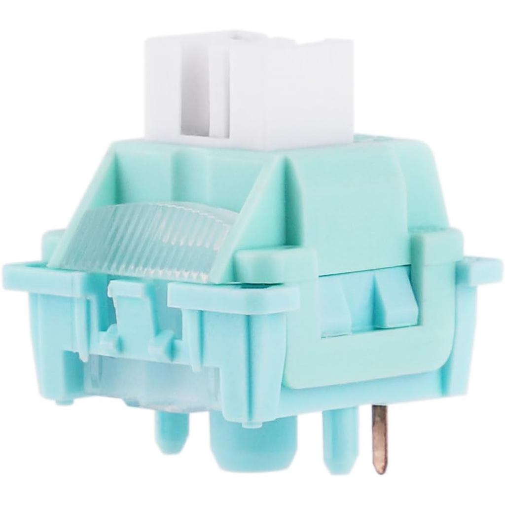 MechLands LEOBOG Ice Vein 100 Peças 42gf Switches Lineares para Teclado, Pré-Lubrificados, Switch de 5 Pinos com Haste d