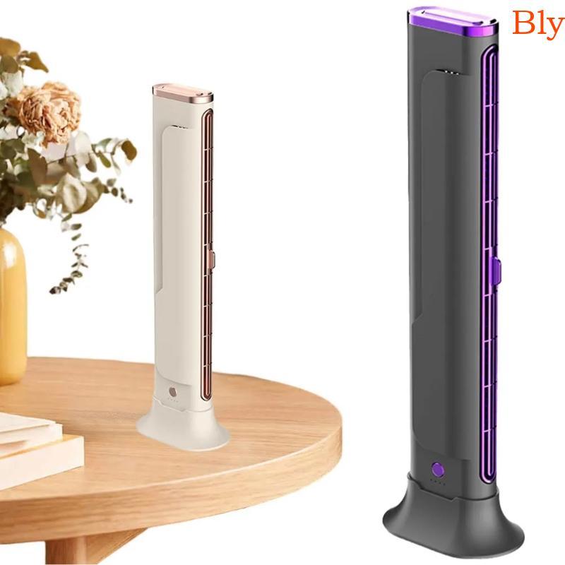 Ventilador Mesa Bly Quiet Recarregável Velocidade Ajustável ABS Textura Para
