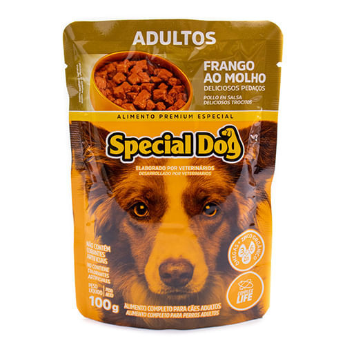 Ração Special Dog Sachê Adulto Frango - 100g
