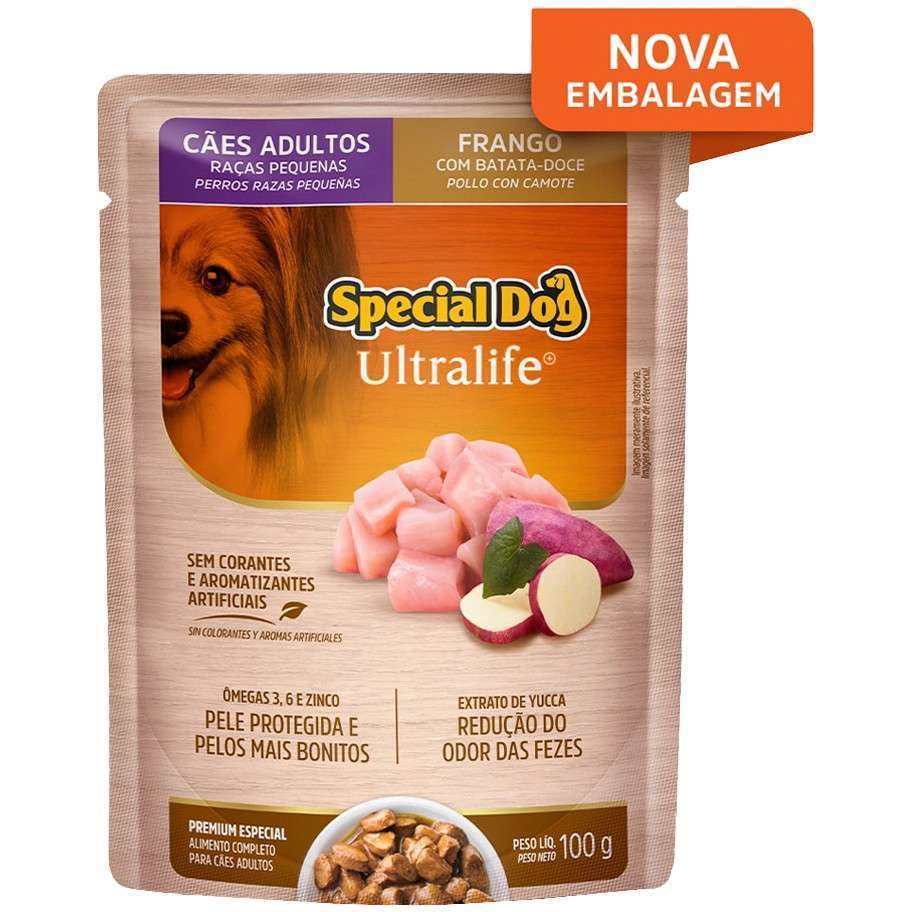 Ração Special Dog Sachê  Raças Pequenas Frango Ao Molho - 100g
