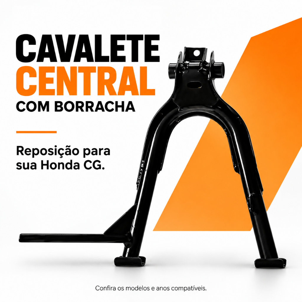 Cavalete Central Com Borracha Honda CG Fan 125 150 Titan 125 150 Descanso Moto 2000 a 2018