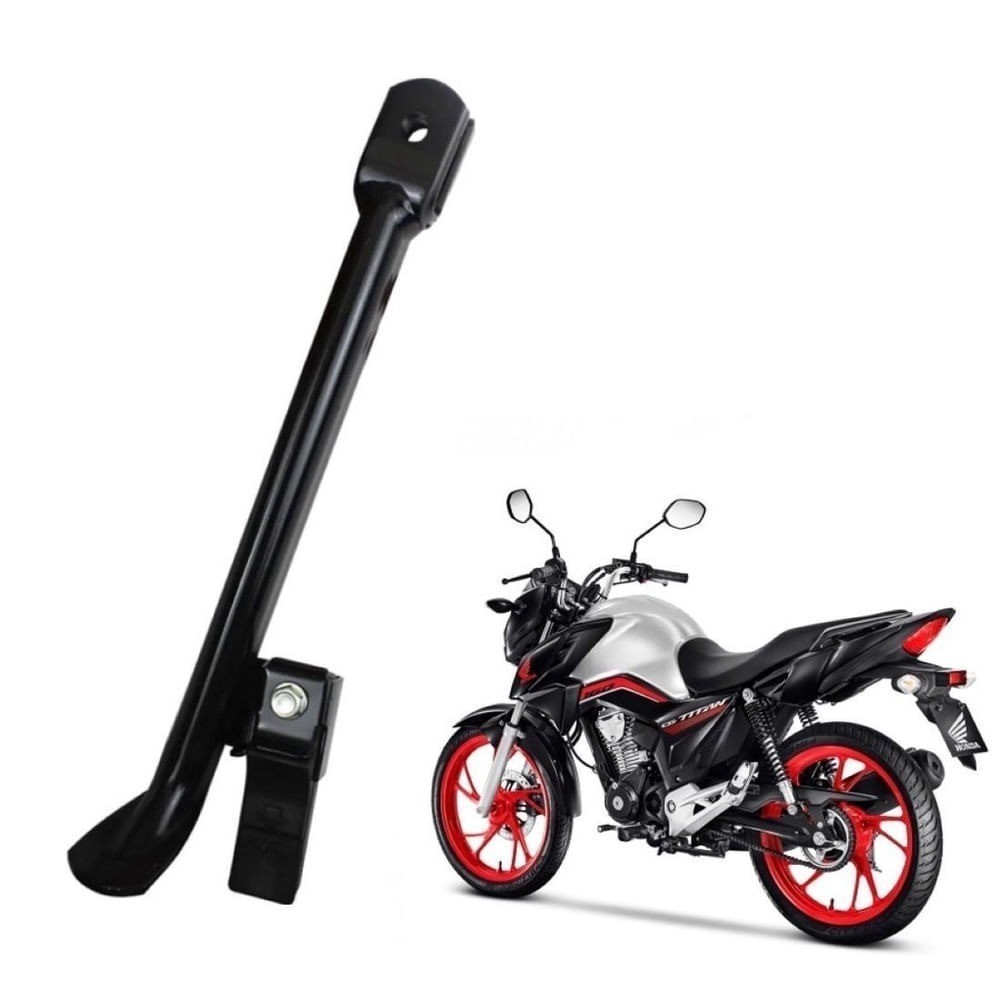 Cavalete Descanso Lateral Moto Cg Titan Fan 125/150/160 Com Borracha