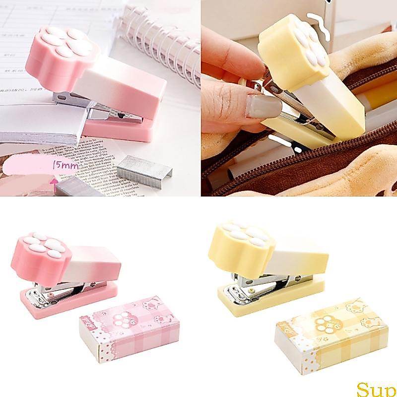 Cute Cats Paws Grampeador Forma Gatos Para Uso Papelaria Escolar Escritório