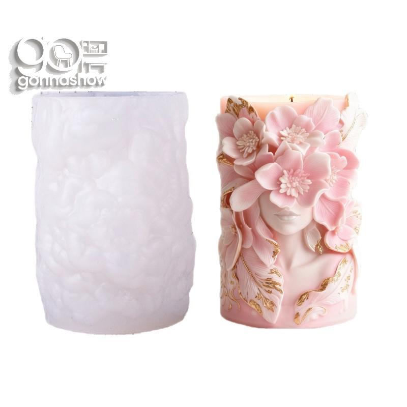 Molde Deusa Silicone GONNA Designs Florais Relevo Borboleta Para Artesanato