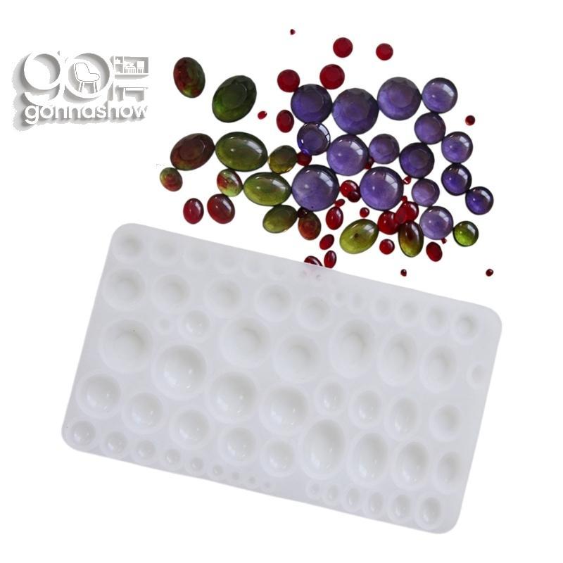 Molde Silicone GONNA Para Joias Designs Redondos E Ovais