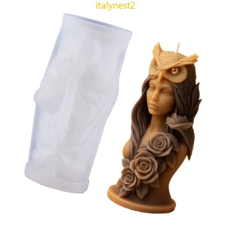 Billy Festival Natal Molde Silicone Elegante Coruja Menina Designs