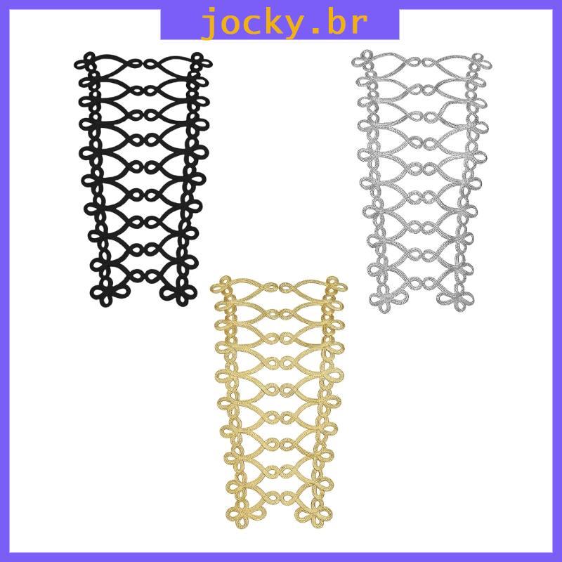JOY Guarnição Ornamental Dourada Delicada Para Costurar Designs Roupas Noiva