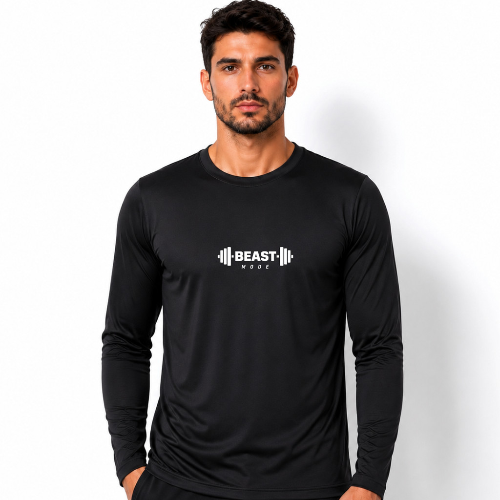 Camiseta Térmica Manga Longa Unissex Treino Beast Mode
