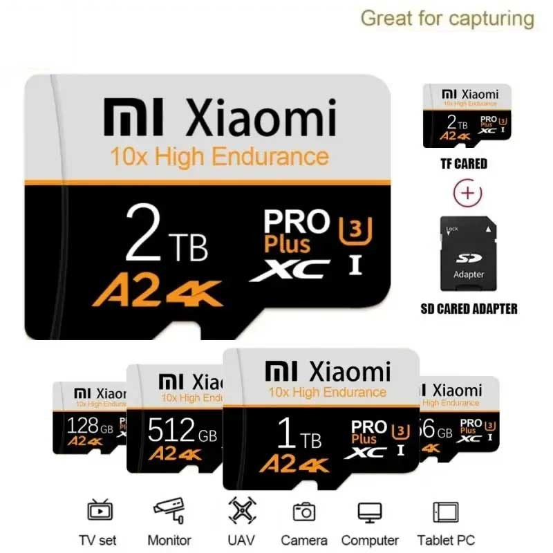 Cartão Micro SD 128GB 64GB Class10 De Memória 256GB Microsd 32GB 512GB 1TB 2tb/TF Flash Para Telefone