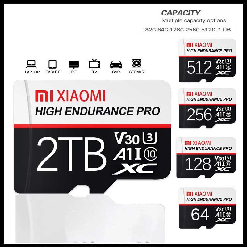 Cartão Micro TF SD class10 De Memória 2TB 128GB 1TB 512GB 256GB U3 V30 Cartões Flash Grandes Para Telefone Laptops PC cc