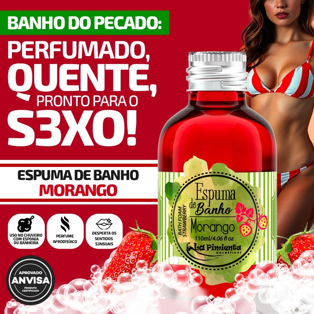 ESPUMAS DE BANHO AFRODISÍACA - PARA UM DATE NO MOTEL COM A NAMORADA