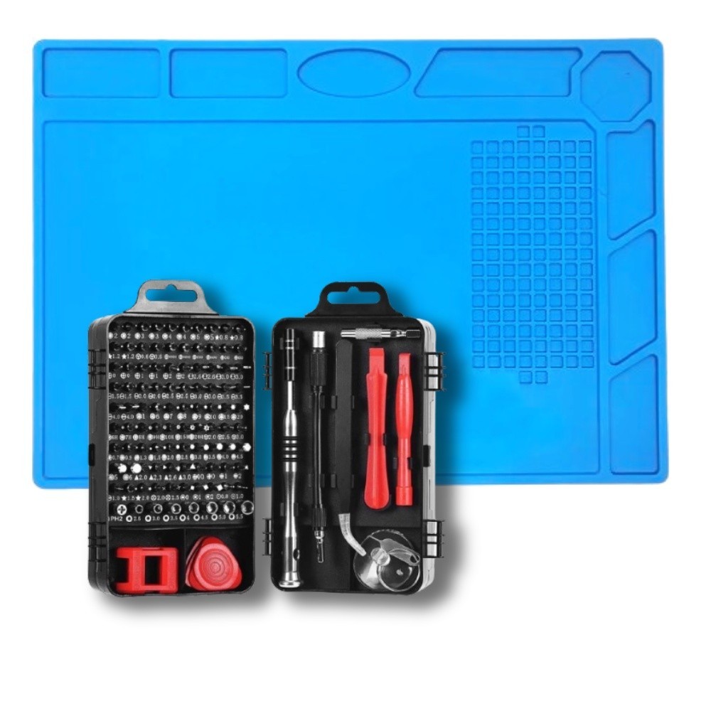 Kit  Manutenção Eletronica Celular Notebook 110pçs + Manta
