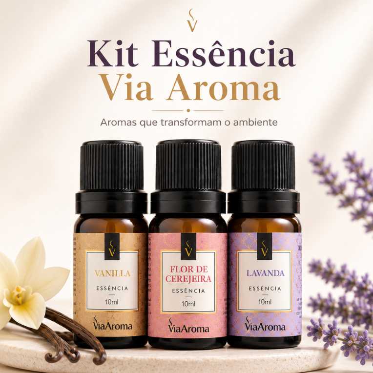 kit Essência Via Aroma Original 10ml Para Aromatizador Difusor Umidificador Elétrico ENVIO IMEDIATO