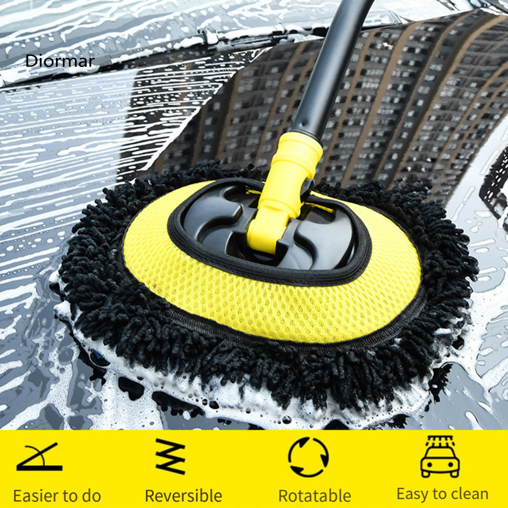Tool Car Roof Brush with Elbow Design Retractable Handle Flexible Bending for Cars Rvs Trucks Boats – Easy Reach Clean