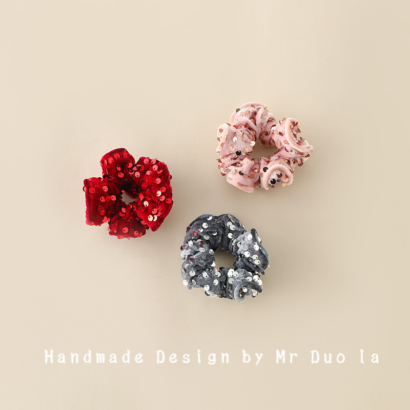 Dora conto de fadas lantejoulas Scrunchy menina bebê anel de cabelo feminino High-End bonito na moda rabo de cavalo cord