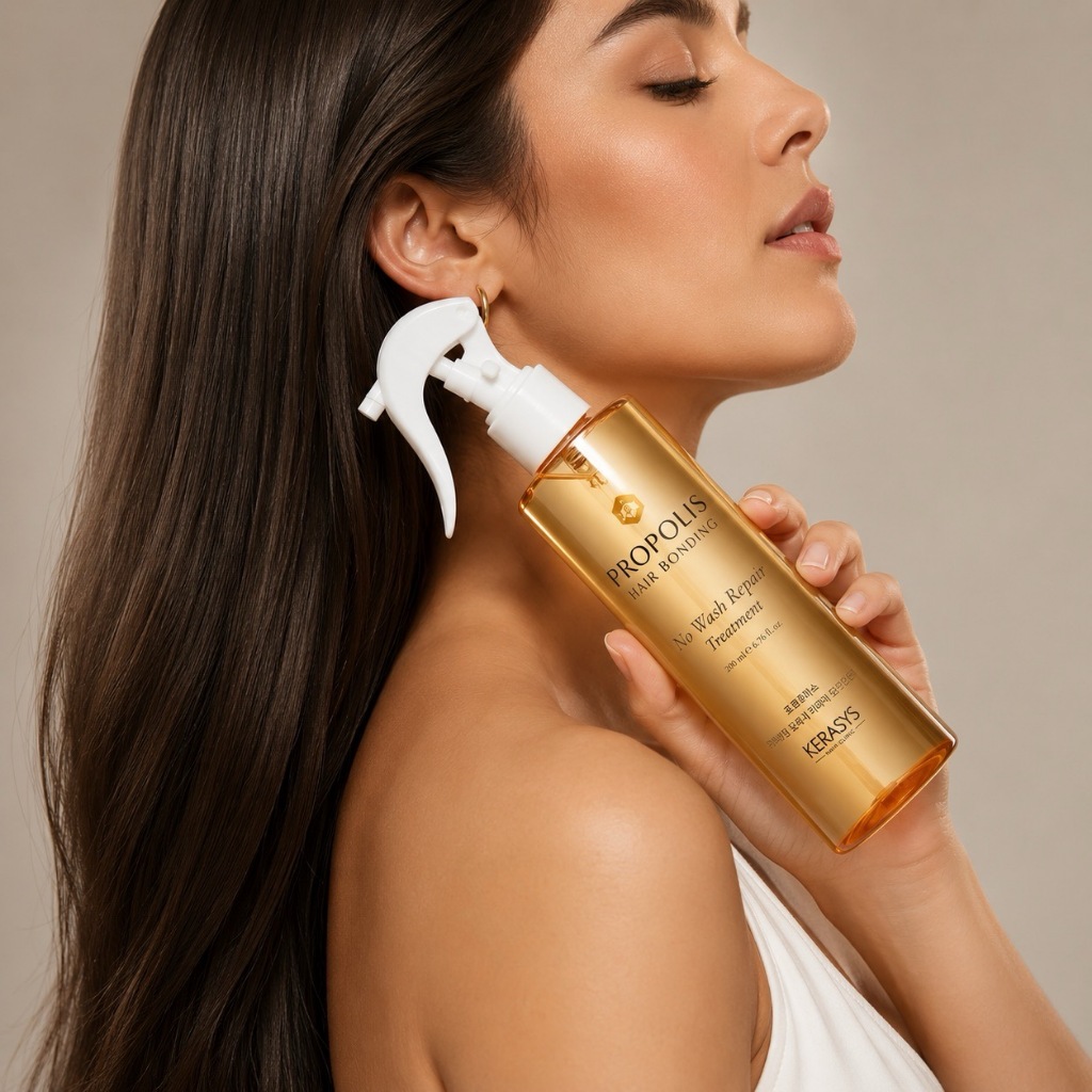 Tratamento Leave-in Térmico Kerasys Própolis Hair Bonding & No Wash Repair 200ml