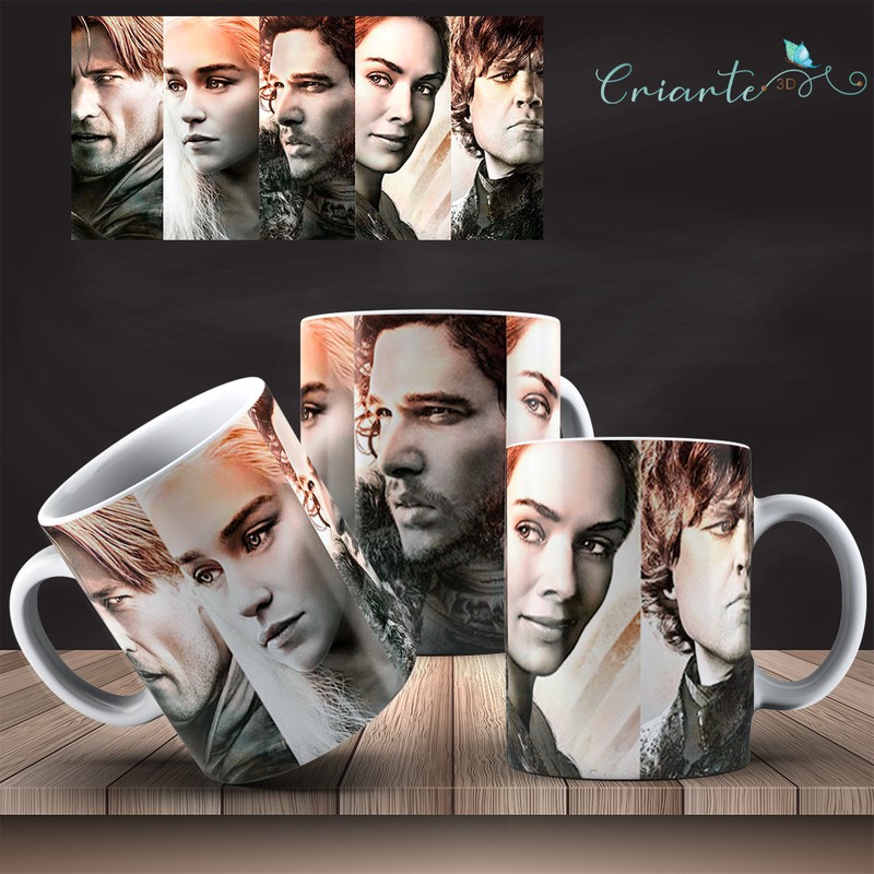 Caneca Porcelana Coleção Game of Thrones Mod 33