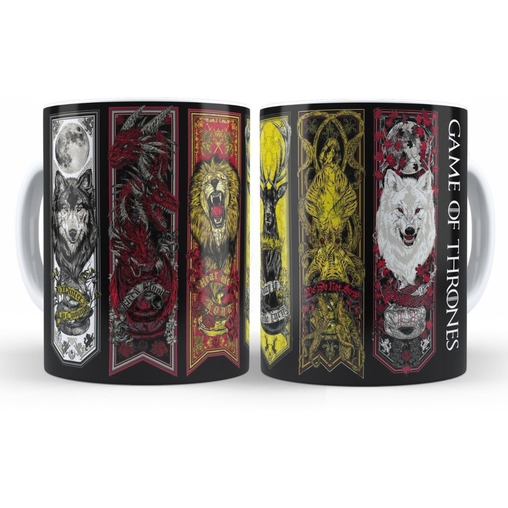 Caneca Game Of Thrones Personalizada Casas De Westeros