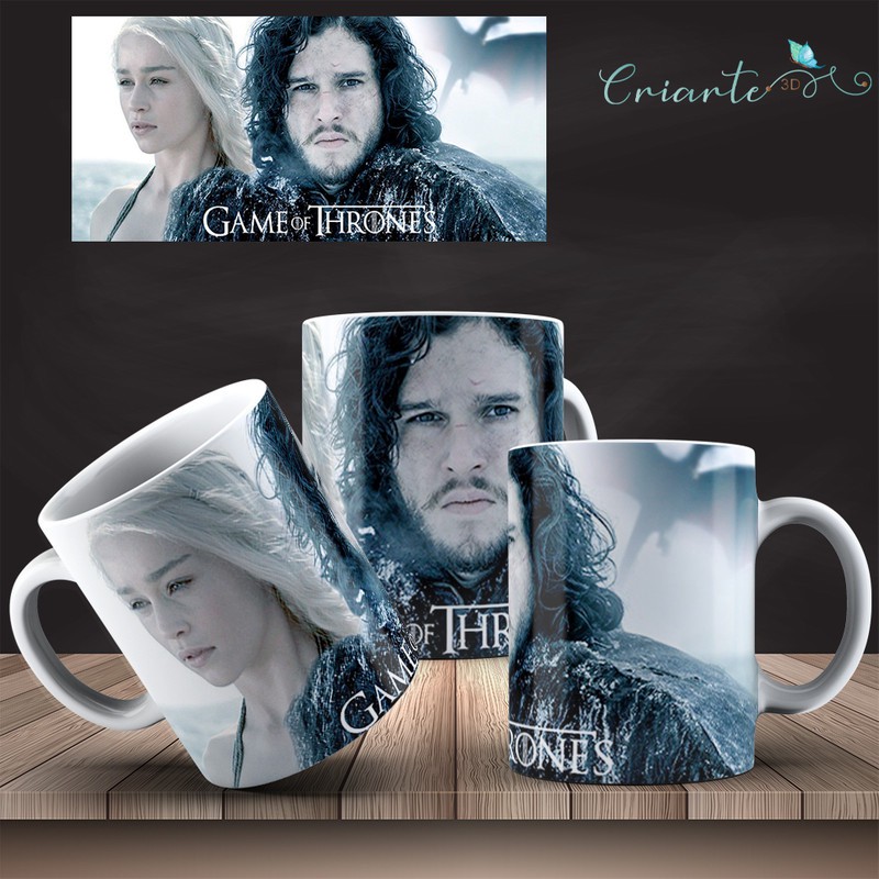 Caneca Porcelana Coleção Game of Thrones Mod 20
