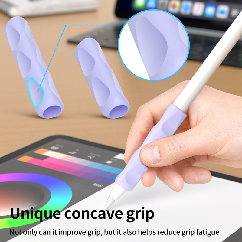 2 Pçs Tablet Caneta Aperto Para Apple Pencil 2nd USBC 1st Lápis Pro Ou Huawei M-1/2/3 Geração Silicone À Prova De Choque