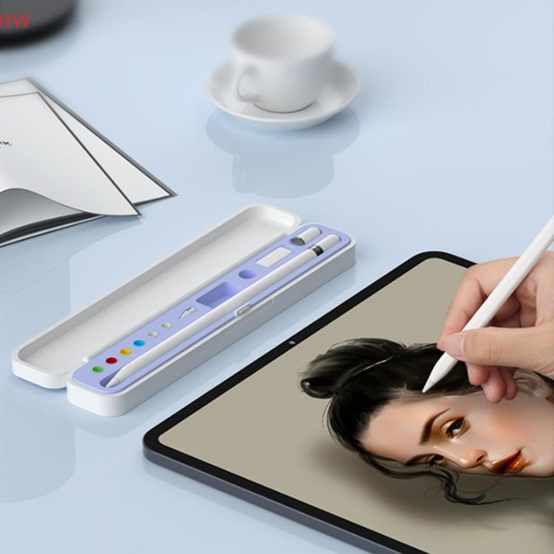 Portátil Para Lápis 2 1 Caso Caixa De Armazenamento Bolsa Caneta Titular Stylus Capa 1st 2nd Gen Casos De Plástico