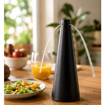 Ventilador Repelente Espanta Mosca Insetos De Mesa Churrasco Cozinha Pilha Portatil