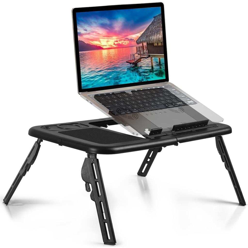 MESA COOLER PARA NOTEBOOK SUPORTE DOBRAVEL AJUSTAVEL MULTIFUNCIONAL