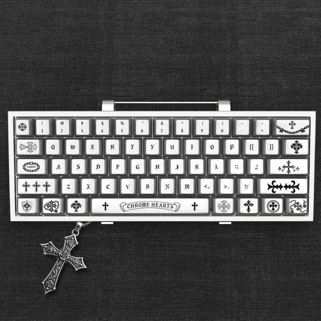 Chrome Keycaps PC Cherry Profile Keycap Personalizados Compatíveis Com Interruptores Gateron MX